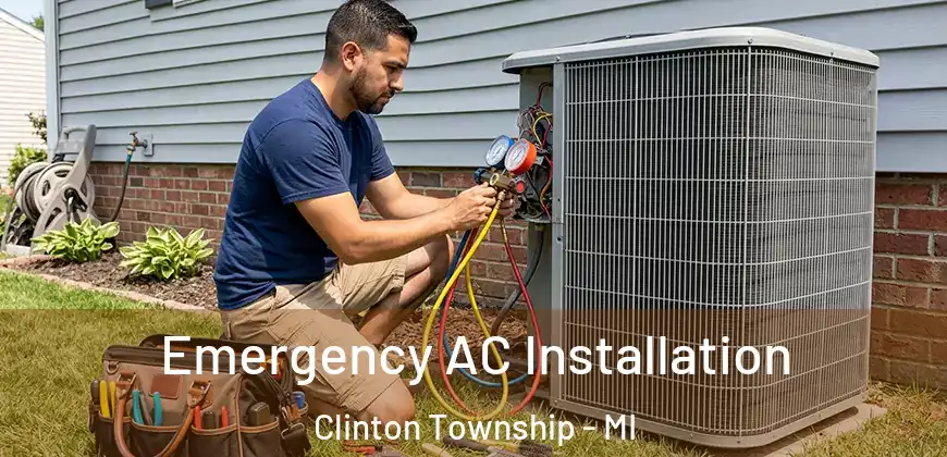 Emergency AC Installation Clinton Township - MI